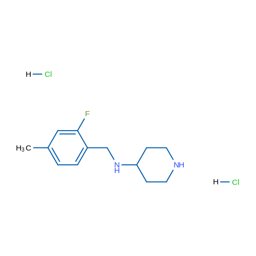 N-(2-Fluoro-4-methylbenzyl)piperidin-4-amine dihydrochloride 1g