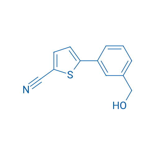 5-(3-(Hydroxymethyl)phenyl)thiophene-2-carbonitrile 50mg