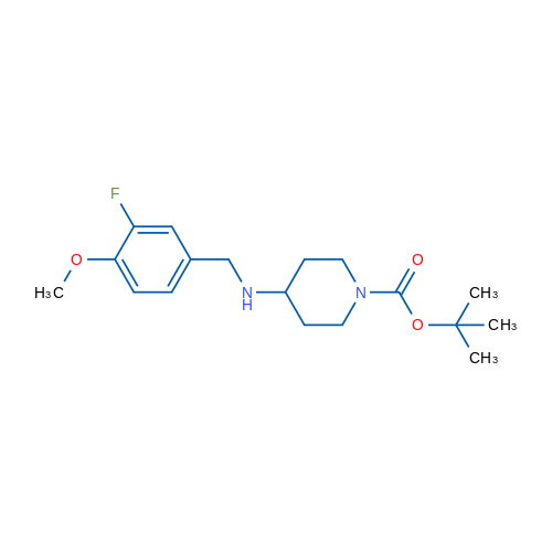 tert-Butyl 4-((3-fluoro-4-methoxybenzyl)amino)piperidine-1-carboxylate 1g