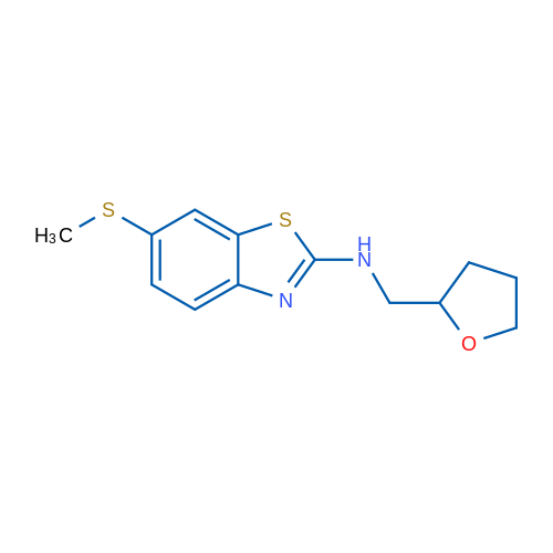 6-(methylthio)-N-(tetrahydrofuran-2-ylmethyl)-1,3-benzothiazol-2-amine 5g