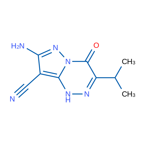 7-Amino-3-isopropyl-4-oxo-1,4-dihydropyrazolo[5,1-c][1,2,4]triazine-8-carbonitrile 1g