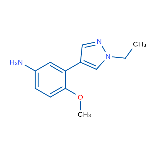 3-(1-Ethyl-1H-pyrazol-4-yl)-4-methoxyaniline 1g