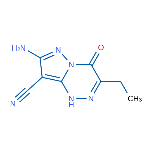 7-Amino-3-ethyl-4-oxo-1,4-dihydropyrazolo[5,1-c][1,2,4]triazine-8-carbonitrile 1g