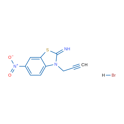 6-nitro-3-(prop-2-yn-1-yl)benzo[d]thiazol-2(3H)-imine hydrobromide 5g
