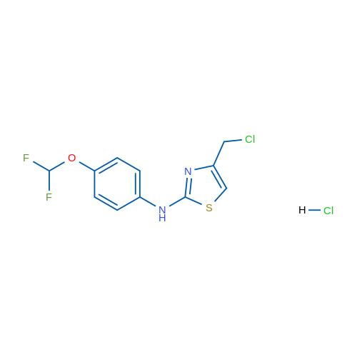 4-(chloromethyl)-N-[4-(difluoromethoxy)phenyl]-1,3-thiazol-2-amine hydrochloride 1g