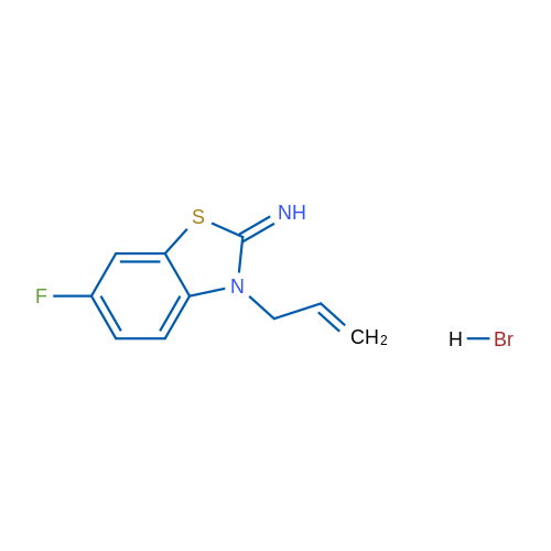 3-allyl-6-fluorobenzo[d]thiazol-2(3H)-imine hydrobromide 1g