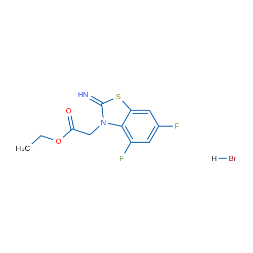 ethyl 2-(4,6-difluoro-2-iminobenzo[d]thiazol-3(2H)-yl)acetate hydrobromide 5g