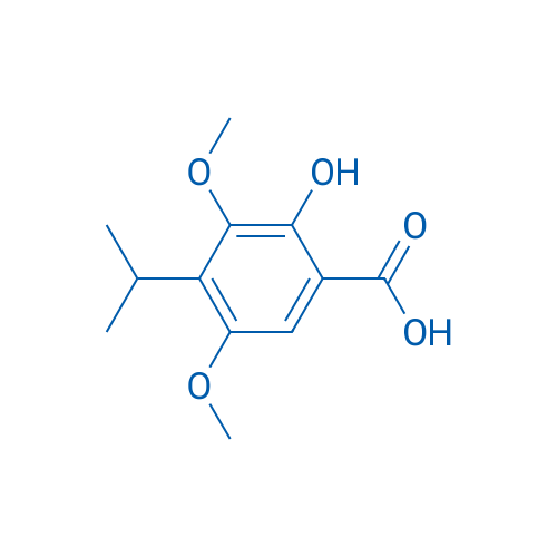 2-Hydroxy-4-isopropyl-3,5-dimethoxybenzoic acid 1g