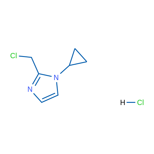 2-(Chloromethyl)-1-cyclopropyl-1H-imidazole hydrochloride 250mg