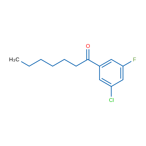 1-(3-Chloro-5-fluorophenyl)heptan-1-one 1g