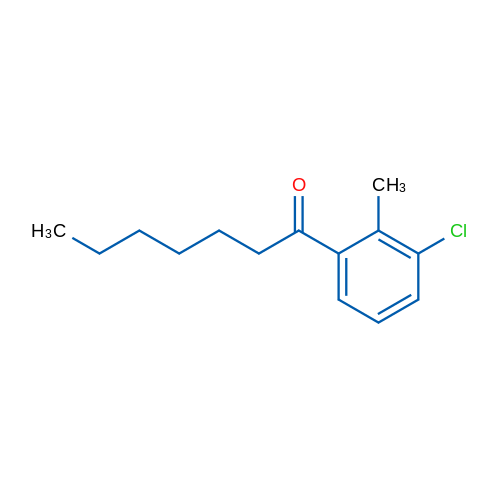 1-(3-Chloro-2-methylphenyl)heptan-1-one 1g