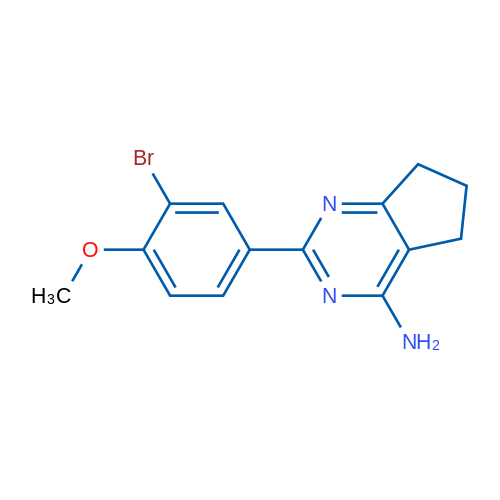 2-(3-Bromo-4-methoxyphenyl)-6,7-dihydro-5H-cyclopenta[d]pyrimidin-4-amine 1g
