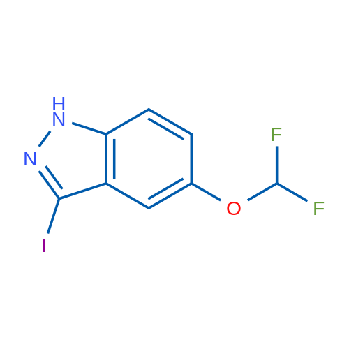 5-(Difluoromethoxy)-3-iodo-1H-indazole 250mg