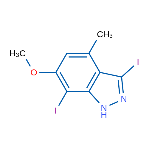 3,7-Diiodo-6-methoxy-4-methyl-1H-indazole 1g