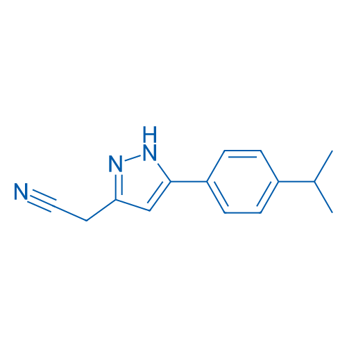 2-(5-(4-Isopropylphenyl)-1H-pyrazol-3-yl)acetonitrile 1g