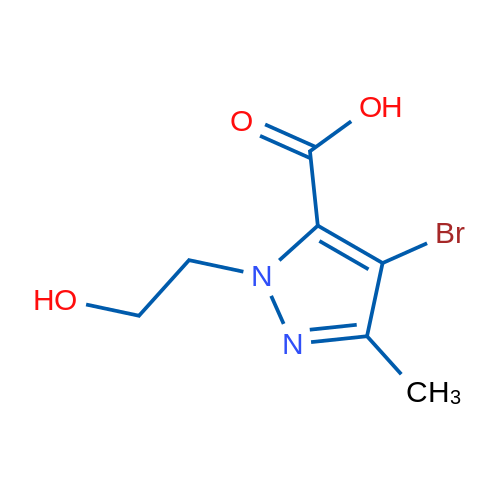 4-Bromo-1-(2-hydroxyethyl)-3-methyl-1H-pyrazole-5-carboxylic acid 1g