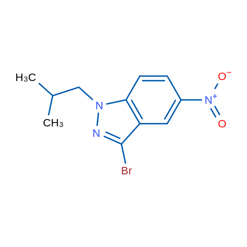 3-Bromo-1-isobutyl-5-nitro-1H-indazole 1g