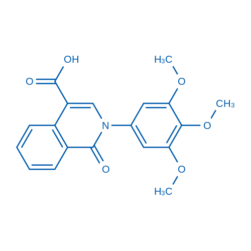 1-Oxo-2-(3,4,5-trimethoxyphenyl)-1,2-dihydroisoquinoline-4-carboxylic acid 100mg