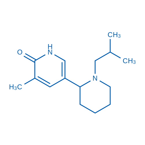 5-(1-Isobutylpiperidin-2-yl)-3-methylpyridin-2(1H)-one 1g