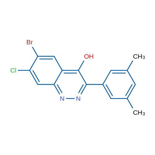 6-Bromo-7-chloro-3-(3,5-dimethylphenyl)cinnolin-4-ol 1g