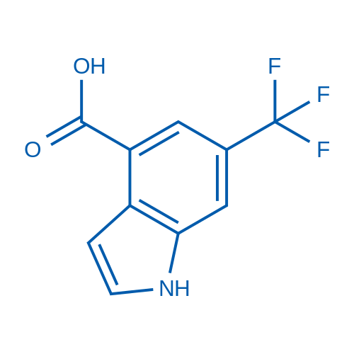 6-(Trifluoromethyl)-1H-indole-4-carboxylic acid 100mg