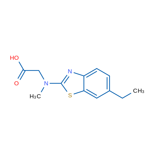 N-(6-ethyl-1,3-benzothiazol-2-yl)-n-methylglycine 5g