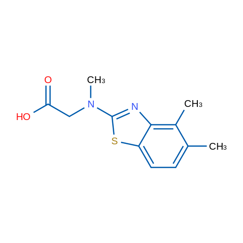 N-(4,5-dimethyl-1,3-benzothiazol-2-yl)-n-methylglycine 1g