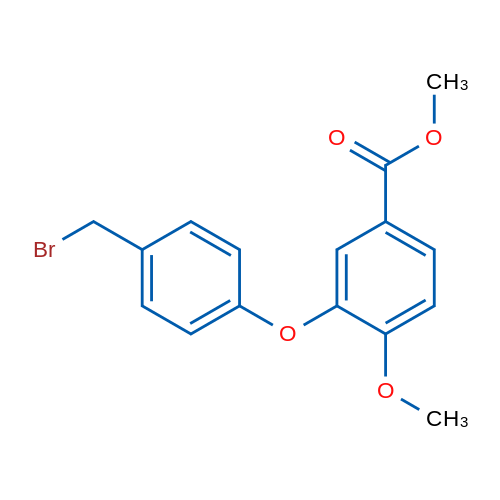 Methyl 3-(4-(bromomethyl)phenoxy)-4-methoxybenzoate 1g