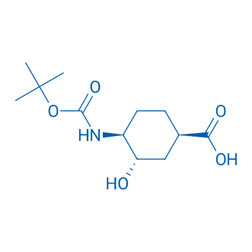 (1R,3S,4S)-4-{[(tert-butoxy)carbonyl]amino}-3-hydroxycyclohexane-1-carboxylic acid 250mg