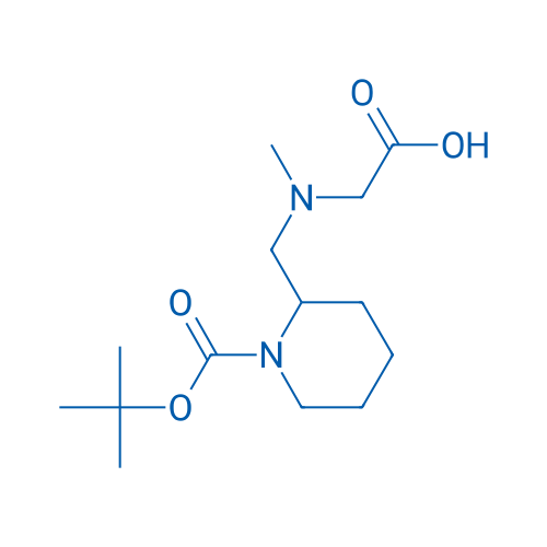 2-(((1-(tert-Butoxycarbonyl)piperidin-2-yl)methyl)(methyl)amino)acetic acid 50mg