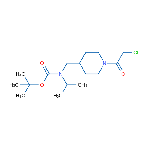 tert-Butyl ((1-(2-chloroacetyl)piperidin-4-yl)methyl)(isopropyl)carbamate 1g