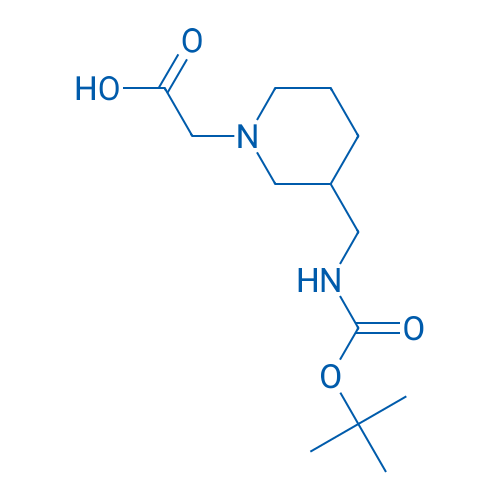 2-(3-(((tert-Butoxycarbonyl)amino)methyl)piperidin-1-yl)acetic acid 1g