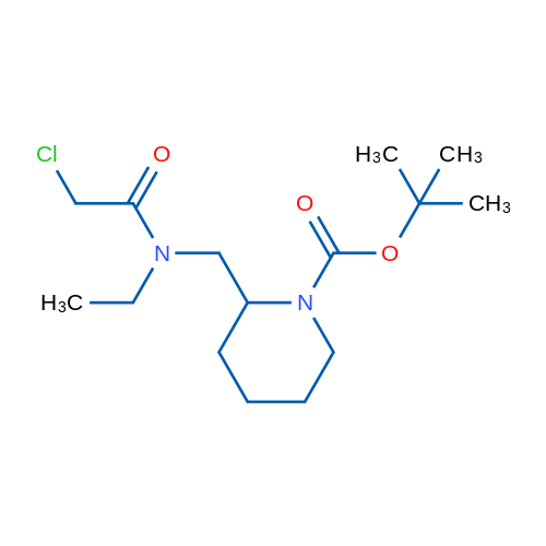tert-Butyl 2-((2-chloro-N-ethylacetamido)methyl)piperidine-1-carboxylate 1g