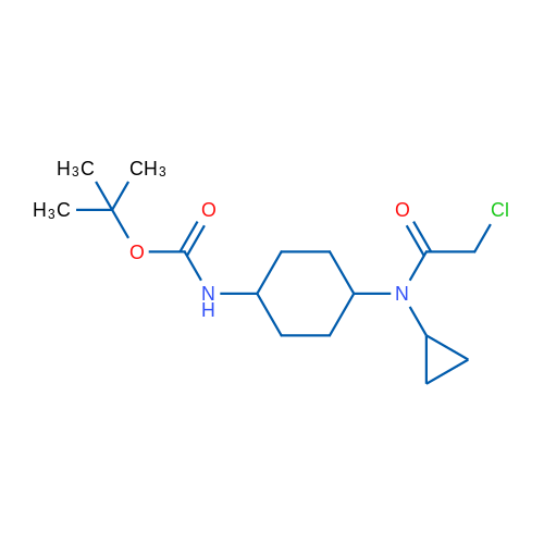 tert-Butyl (4-(2-chloro-N-cyclopropylacetamido)cyclohexyl)carbamate 1g