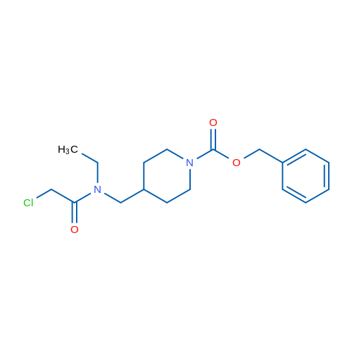 Benzyl 4-((2-chloro-N-ethylacetamido)methyl)piperidine-1-carboxylate 1g