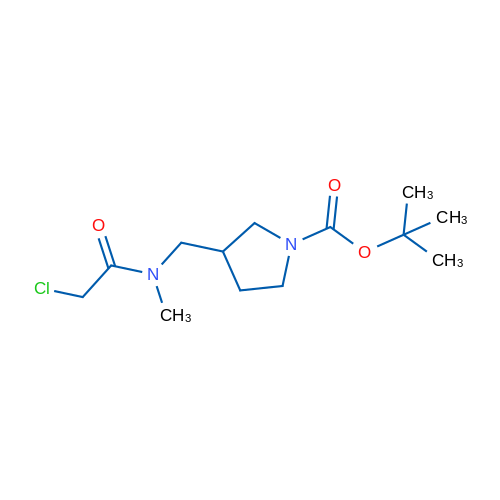tert-Butyl 3-((2-chloro-N-methylacetamido)methyl)pyrrolidine-1-carboxylate 1g