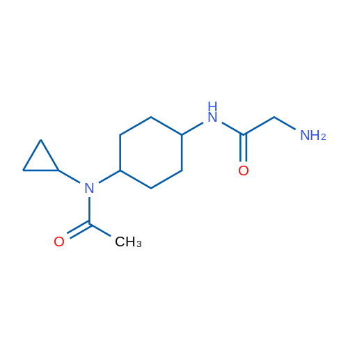 2-Amino-N-(4-(N-cyclopropylacetamido)cyclohexyl)acetamide 1g