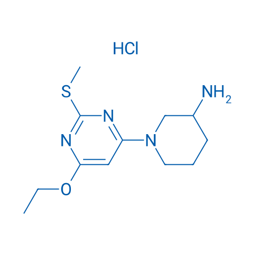 1-(6-Ethoxy-2-(methylthio)pyrimidin-4-yl)piperidin-3-amine hydrochloride 100mg