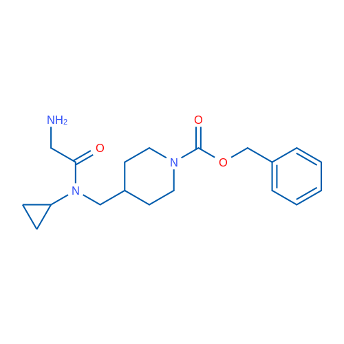 Benzyl 4-((2-amino-N-cyclopropylacetamido)methyl)piperidine-1-carboxylate 1g