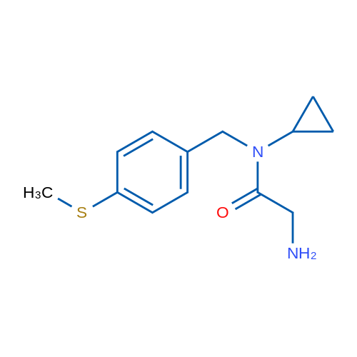 2-Amino-N-cyclopropyl-N-(4-(methylthio)benzyl)acetamide 1g