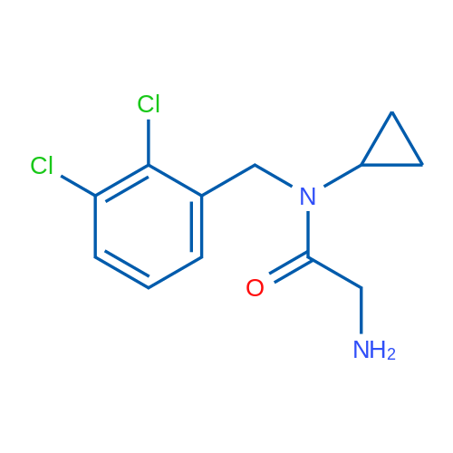 2-Amino-N-cyclopropyl-N-(2,3-dichlorobenzyl)acetamide 1g