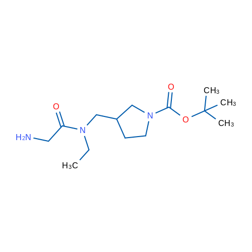 tert-Butyl 3-((2-amino-N-ethylacetamido)methyl)pyrrolidine-1-carboxylate 1g