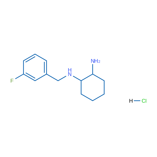 N1-(3-Fluorobenzyl)cyclohexane-1,2-diamine hydrochloride 1g
