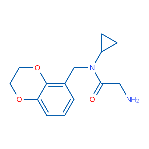 2-Amino-N-cyclopropyl-N-((2,3-dihydrobenzo[b][1,4]dioxin-5-yl)methyl)acetamide 1g