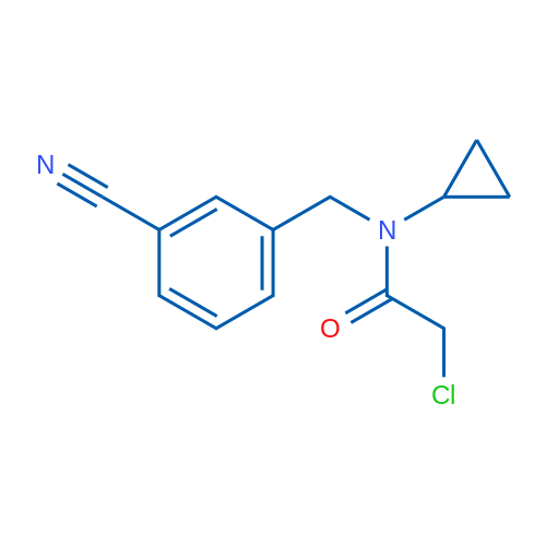 2-Chloro-N-(3-cyanobenzyl)-N-cyclopropylacetamide 1g