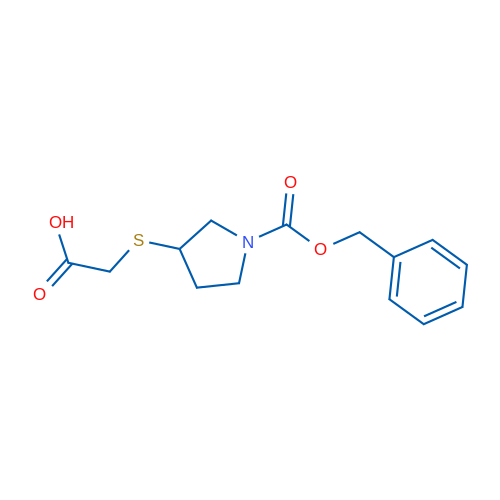 2-((1-((Benzyloxy)carbonyl)pyrrolidin-3-yl)thio)acetic acid 1g