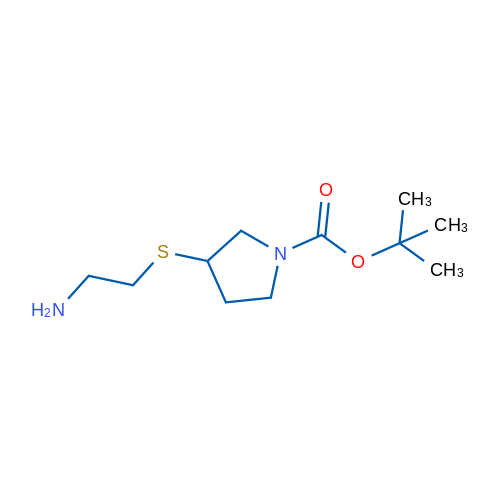 tert-Butyl 3-((2-aminoethyl)thio)pyrrolidine-1-carboxylate 1g