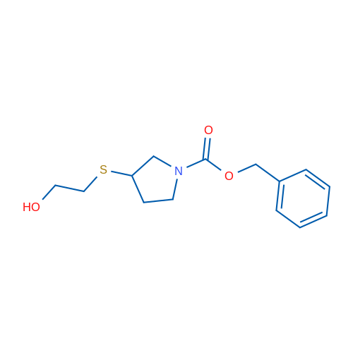 Benzyl 3-((2-hydroxyethyl)thio)pyrrolidine-1-carboxylate 1g
