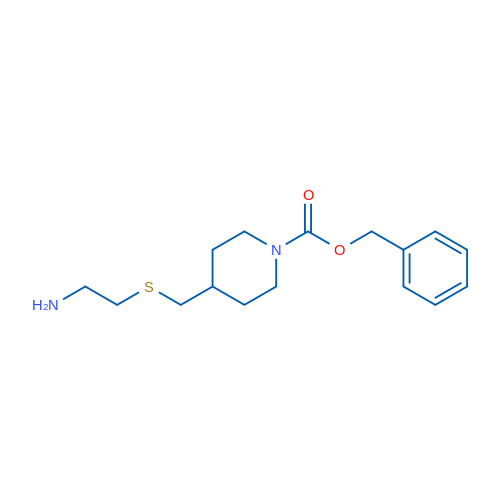 Benzyl 4-(((2-aminoethyl)thio)methyl)piperidine-1-carboxylate 1g