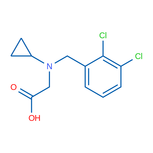 2-(Cyclopropyl(2,3-dichlorobenzyl)amino)acetic acid 1g